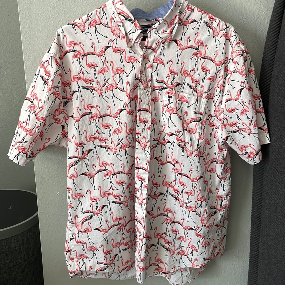 Flamingo button up shirt